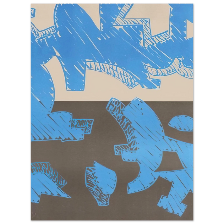Carla Accardi - Blu - 2000 75x100 cm / 30x40inches Fine Art Poster