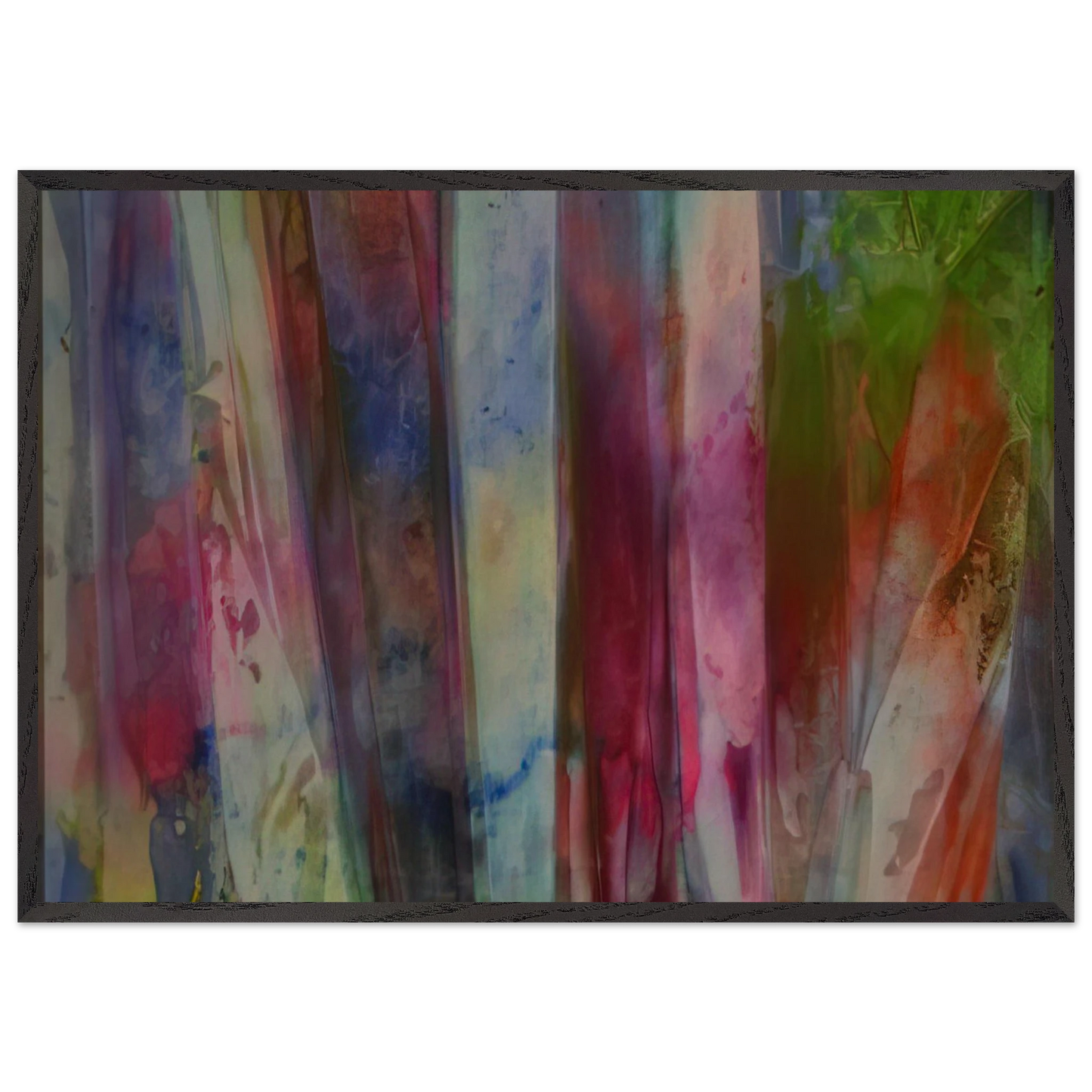 Rainfall - Sam Gilliam Framed Art Print – Black Wooden Frame - Default Title - -Framed Art Print