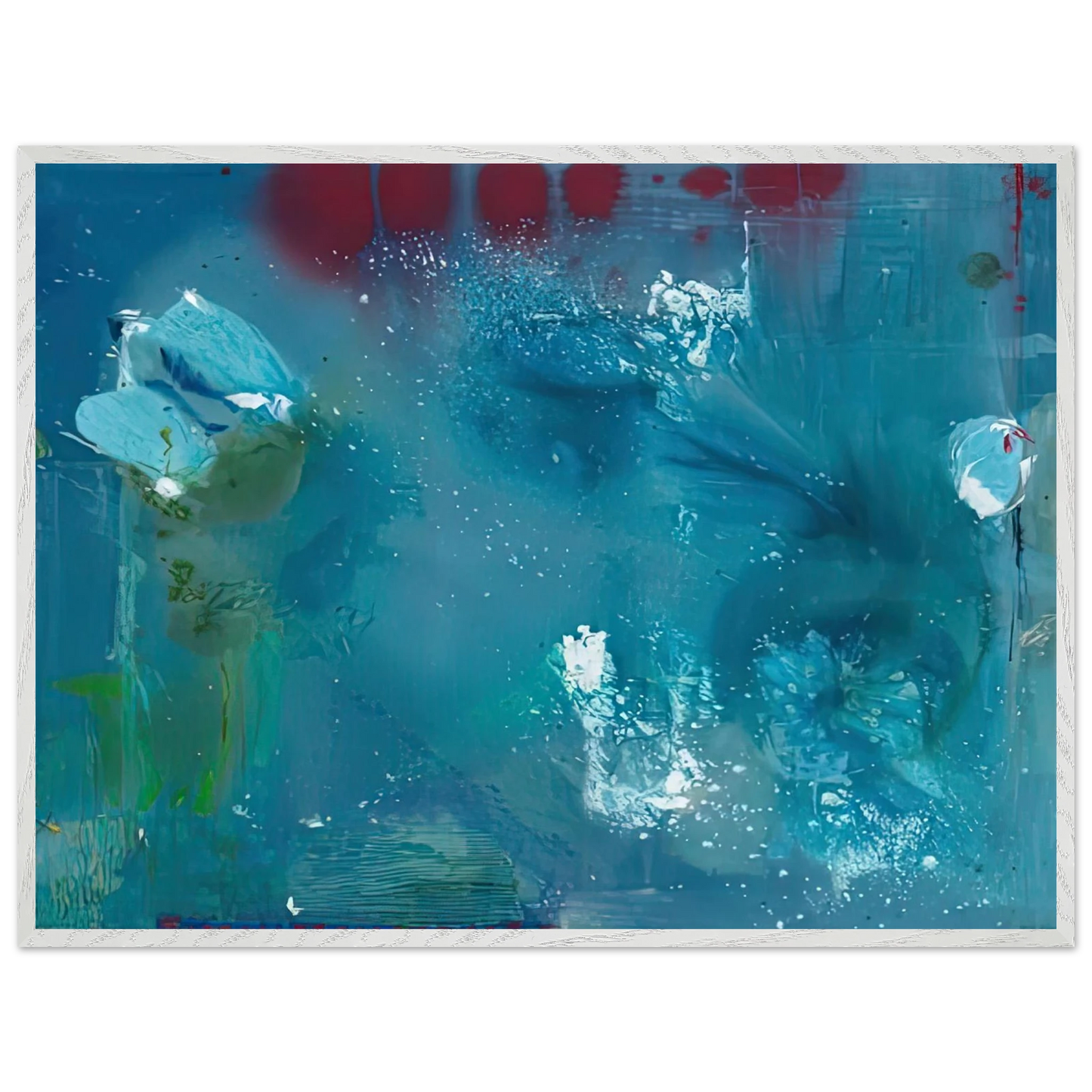 Helen Frankenthaler - Stella Polaris, 1990- Wall Art - 60x80 cm / 24x32 inches - Premium Wooden Framed Poster With Fine Art Paper-canvas - Wood frame