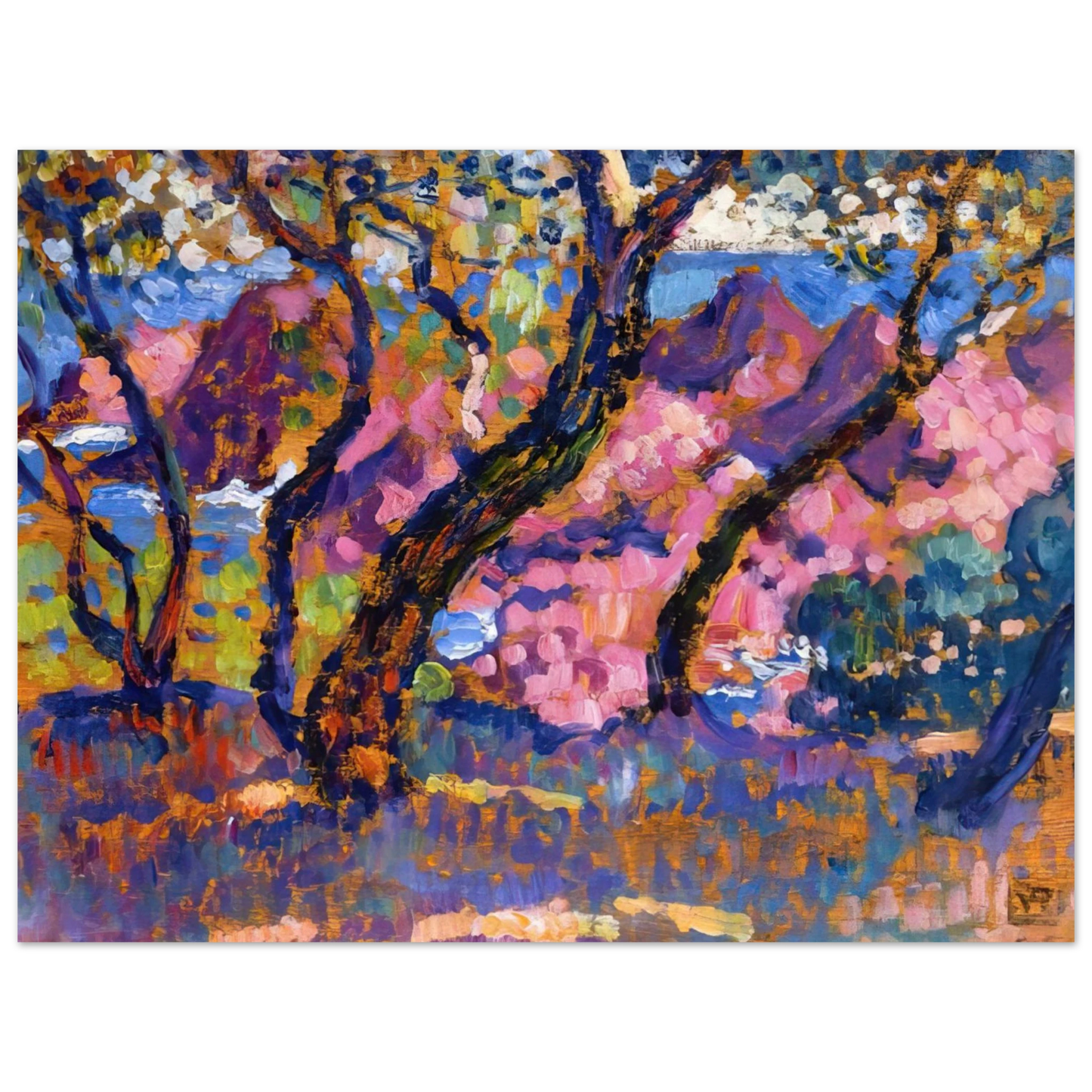 Theo van Rysselberghe - IN THE SHADE OF THE PINES STUDY 1905 Fine Art Poster - Default Title