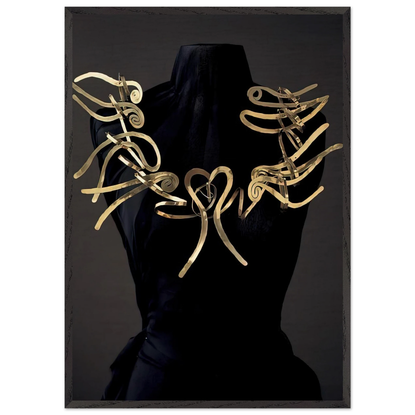 HARPS AND HEART 1937 - Alexander Calder Framed Art Print – Black Wooden Frame - Default Title - -Framed Art Print