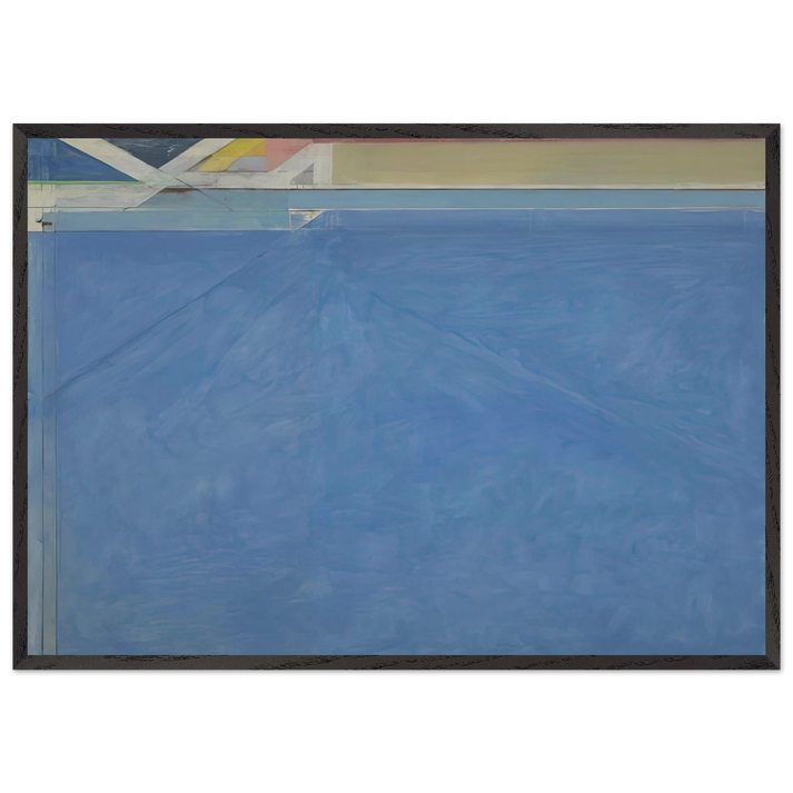 Ocean Park 129 - Richard Diebenkorn 70x100 cm / 28x40 inches Framed Art Print – Black Wooden Frame