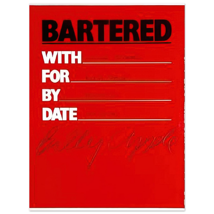 Billy Apple - Bartered - 1986 75x100 cm / 30x40inches Fine Art Poster