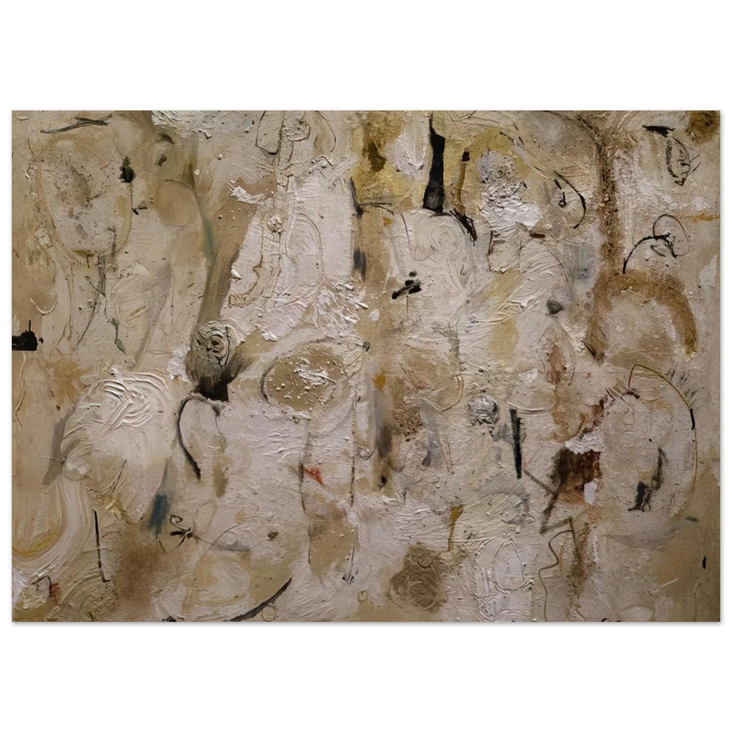 Helen Frankenthaler - Painted on 21st Street - 1951 Wall art - 21x29.7 cm / 8x12" - Premium Wooden Framed Poster With Fine Art Paper - Black frame