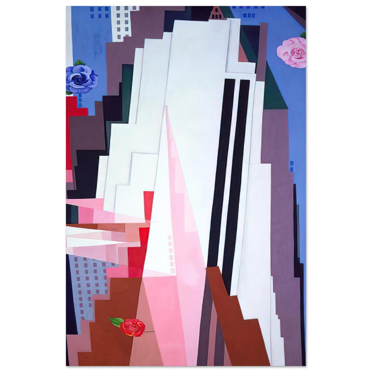 Georgia O'Keeffe - Manhattan Fine Art Poster - 40x60 cm / 16x24 inches