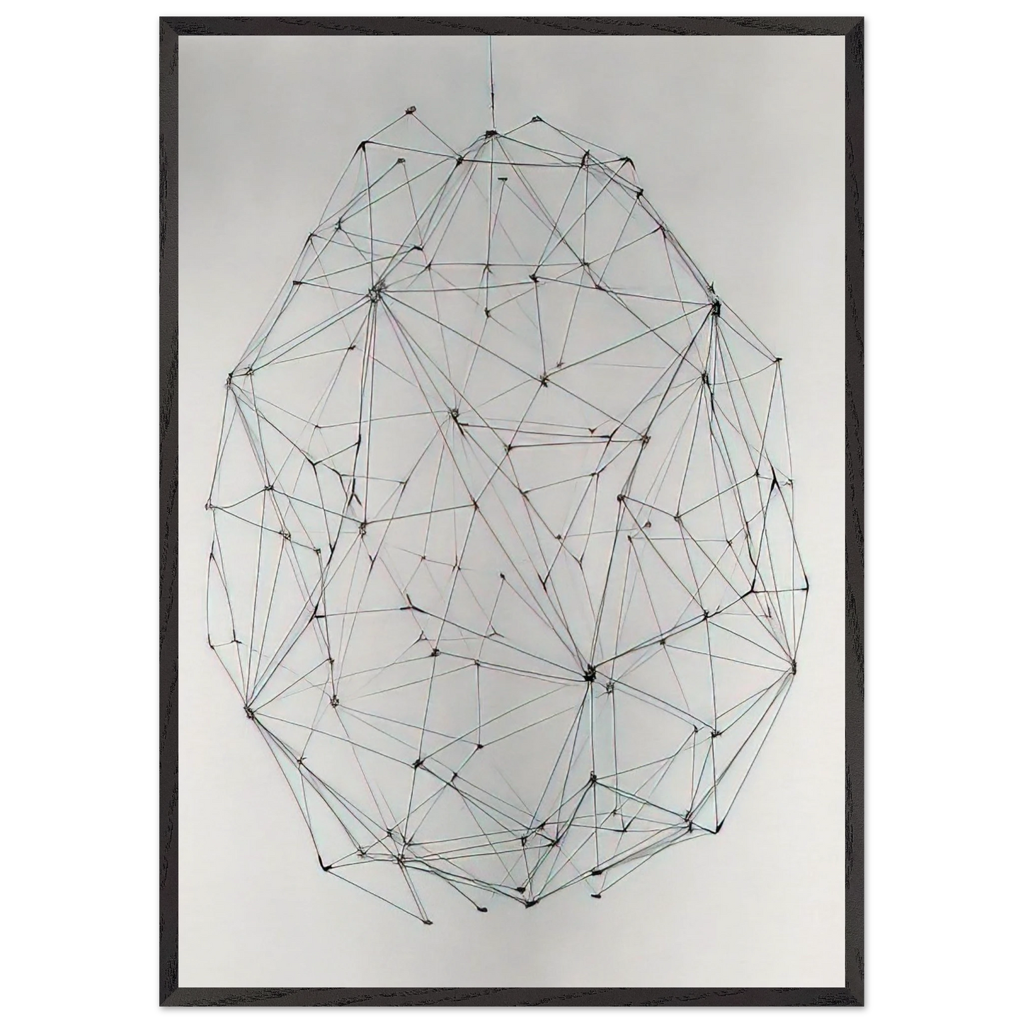 Esfera N 5 - 1977 - Gego 70x100 cm / 28x40 inches Framed Art Print – Black Wooden Frame