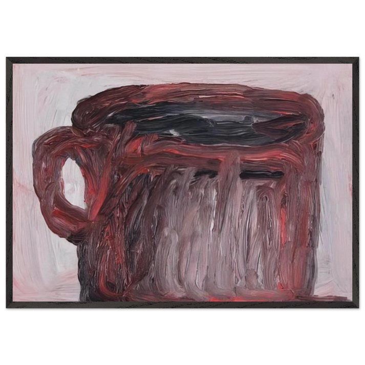 UNTITLED CUP - Philip Guston 70x100 cm / 28x40 inches Framed Art Print – Black Wooden Frame