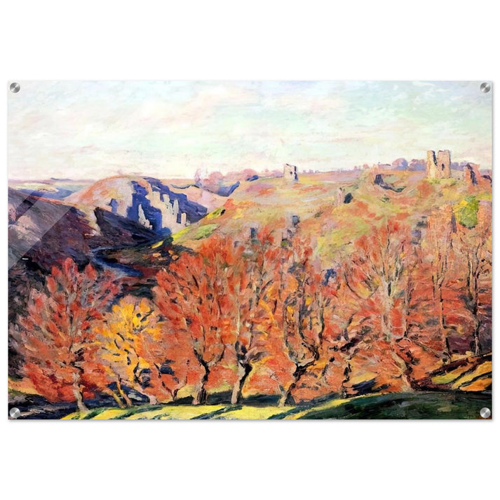 Les Ruines a Crozant - 1897 - Armand Guillaumin Acrylic Print - 70x100 cm / 28x40″ inches