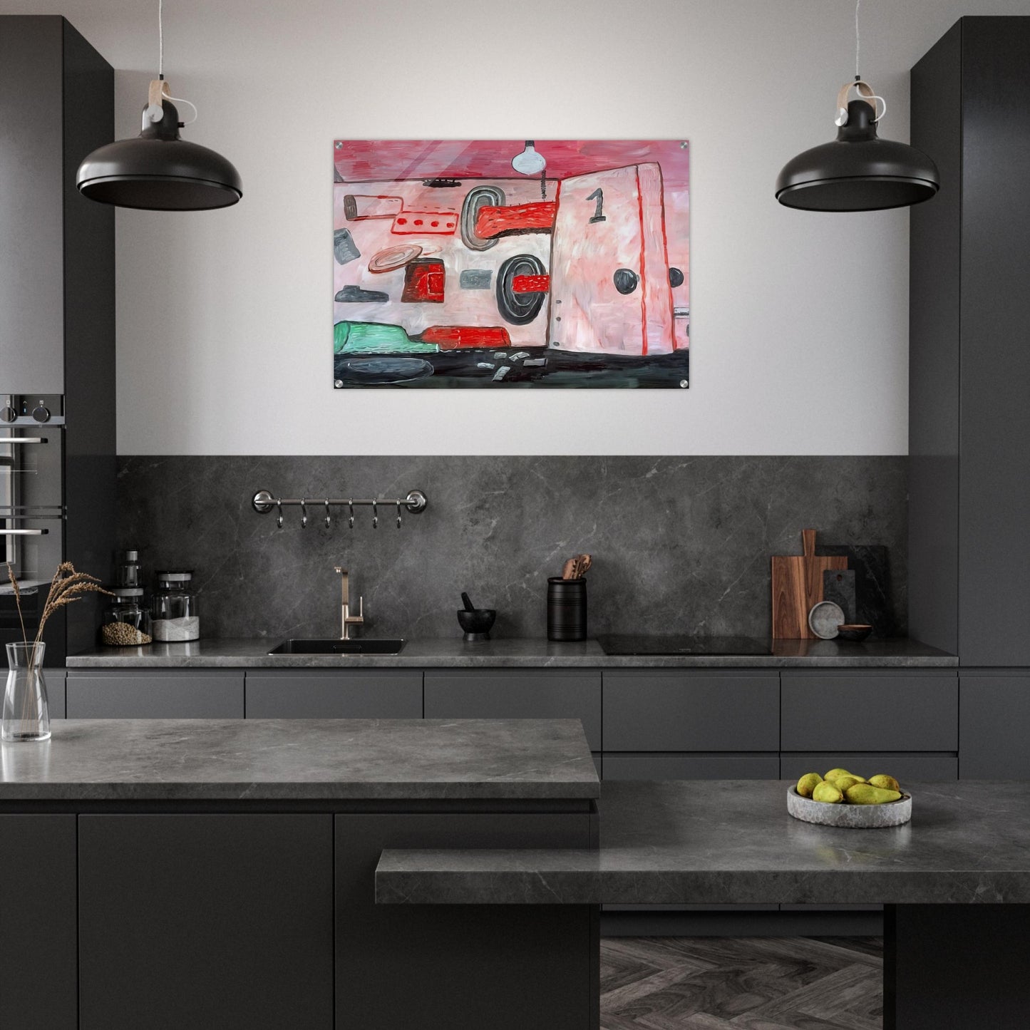 INSIDE OUTSIDE 1977 - Philip Guston Acrylic Print - 70x100 cm / 28x40″ inches