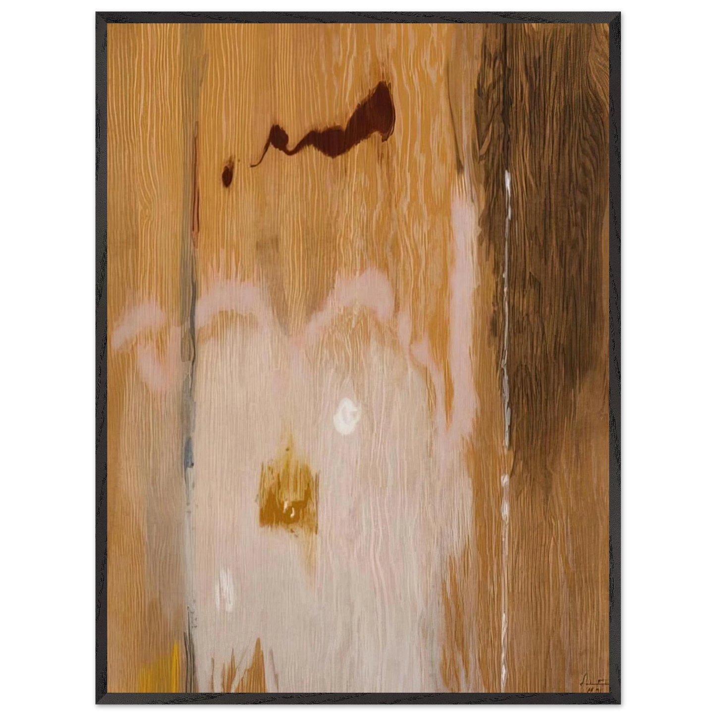 Helen Frankenthaler - Tales of Genji VI - 1998 Wall art - A2 (42 x 59.4 cm) - Premium Wooden Framed Poster With Fine Art Paper - White frame