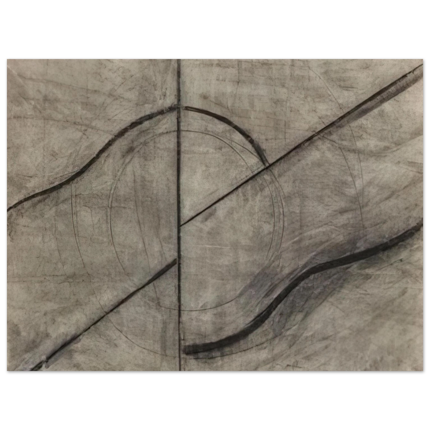 Allan Kaprow - Drawing Based Upon the Breath Fine Art Poster - Default Title