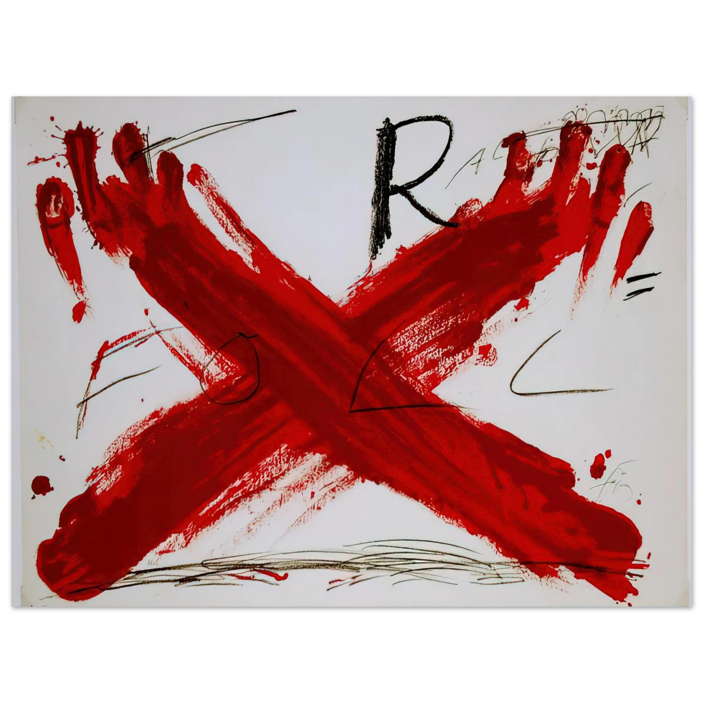 Antoni Tapies - FOLL 1973 Fine Art Poster - Default Title