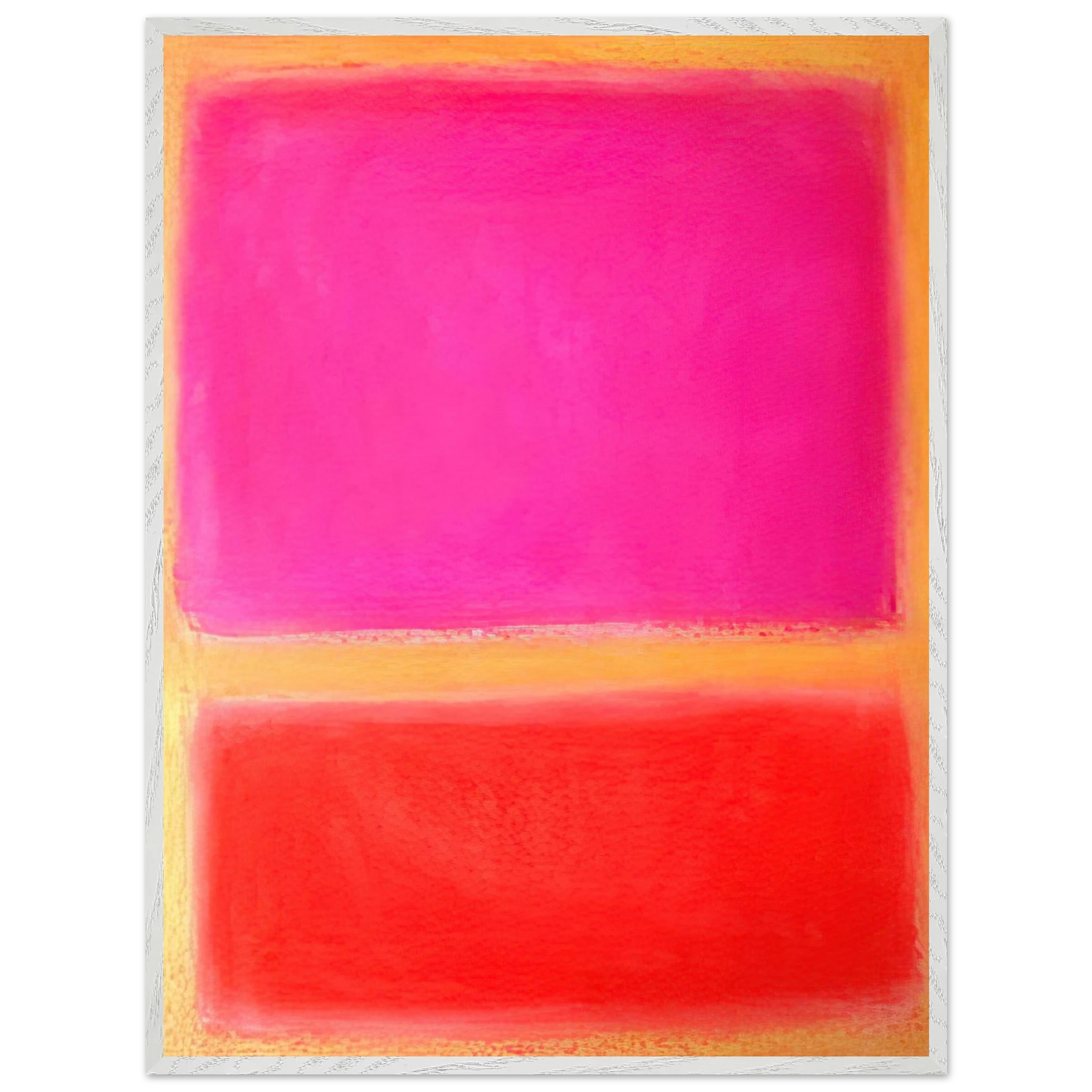 Mark Rothko - Untitled - Color Field Painting Wall Art - 60x80 cm / 24x32 inches - Premium Wooden Framed Poster With Fine Art Paper - Wood frame