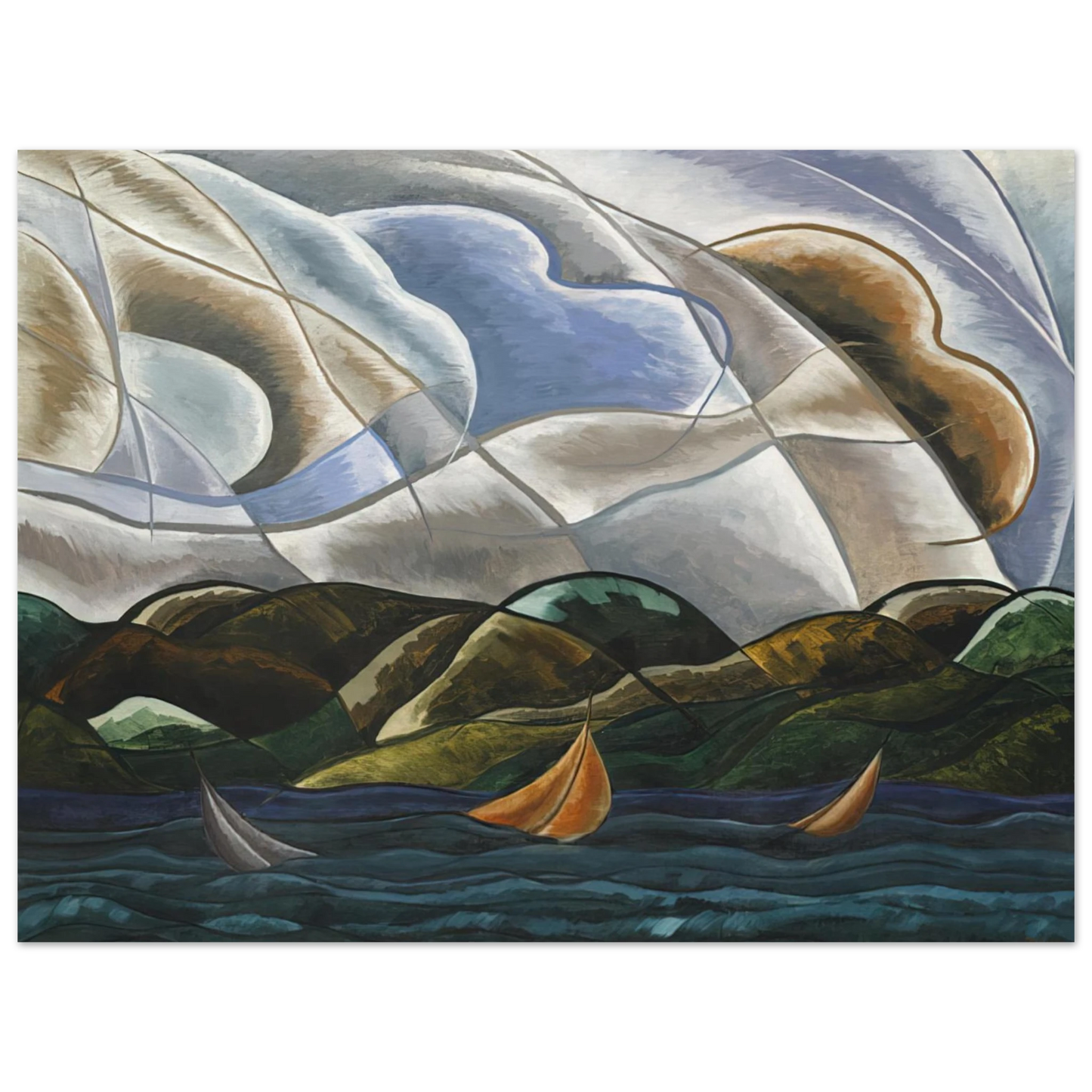 Arthur Dove - Clouds and Water - 1930 Fine Art Poster - Default Title