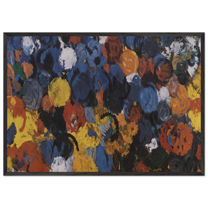 Blue Flood - 1960 - Ernst Wilhelm Nay 70x100 cm / 28x40 inches Framed Art Print – Black Wooden Frame
