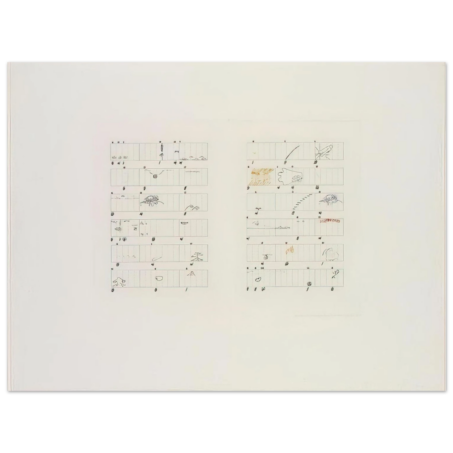 John Cage - Score Without Parts 40 Drawings by ThoreauTwelve Haiku - 1978 Fine Art Poster - Default Title