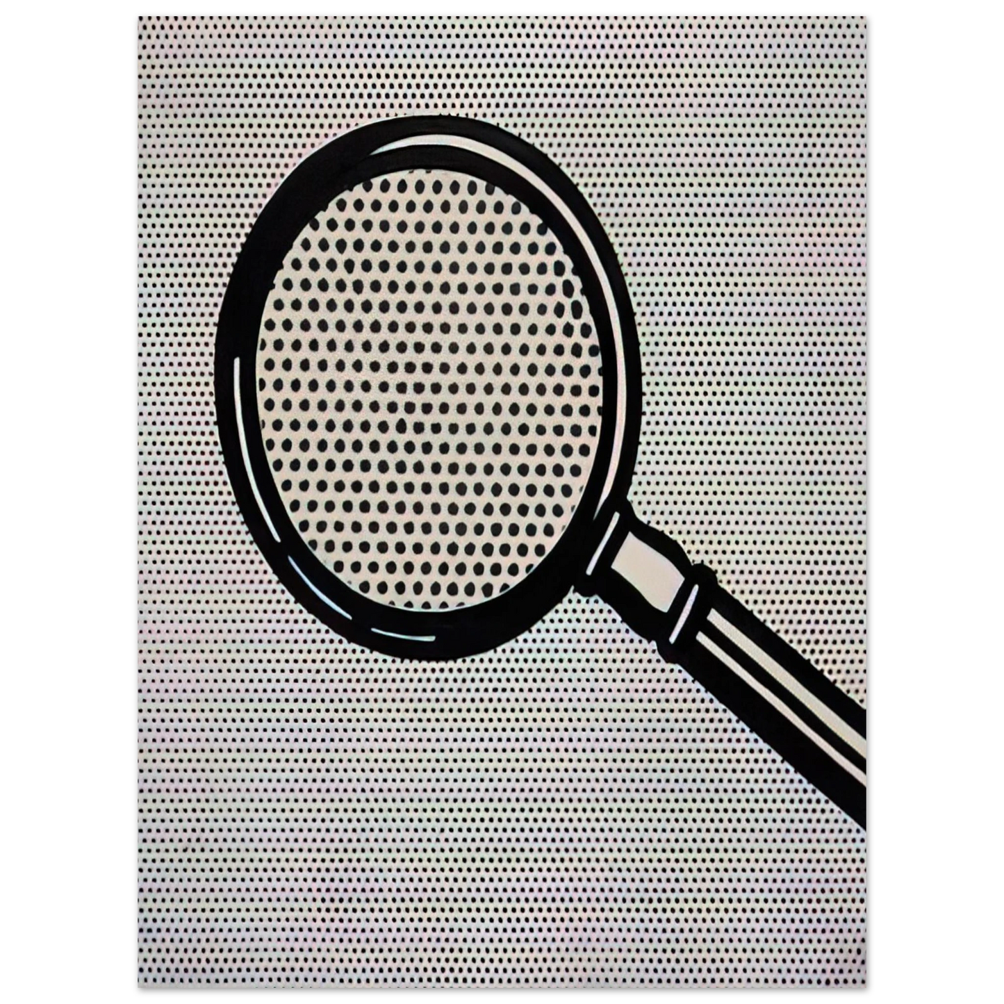 Roy Lichtenstein - MAGNIFYING GLASS 1963 Fine Art Poster - Default Title