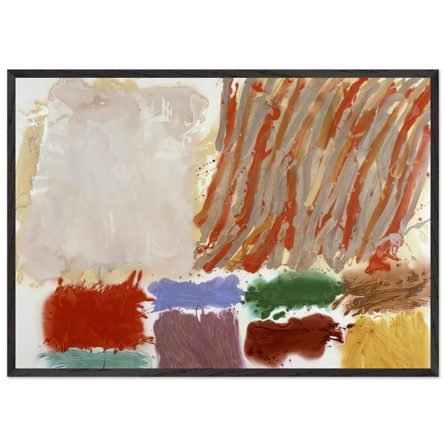 Orlando - 1980 - Albert Irvin Framed Art Print – Black Wooden Frame - Default Title - -Framed Art Print