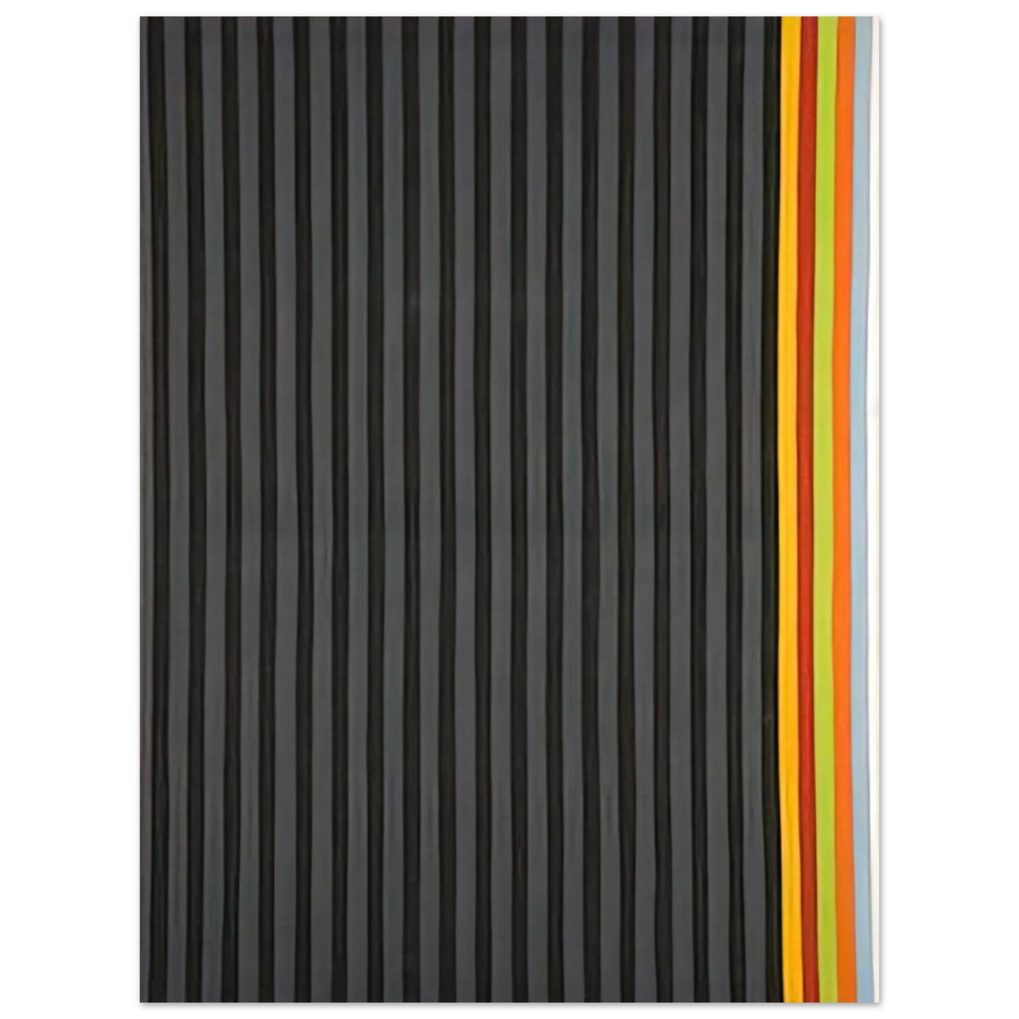 Gene Davis - Licorice Stick - 1961 Fine Art Poster - Default Title