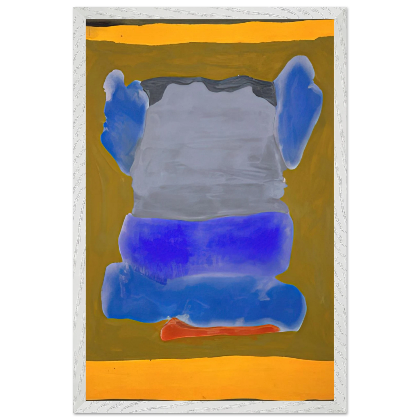 Helen Frankenthaler - Buddha s Court - 1964 Wall art - A1 (59.4 x 84.1 cm) - Premium Wooden Framed Poster With Fine Art Paper - Wood frame
