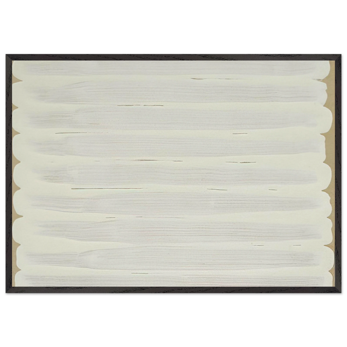Untitled - 1965 N6 - Robert Ryman 70x100 cm / 28x40 inches Framed Art Print – Black Wooden Frame