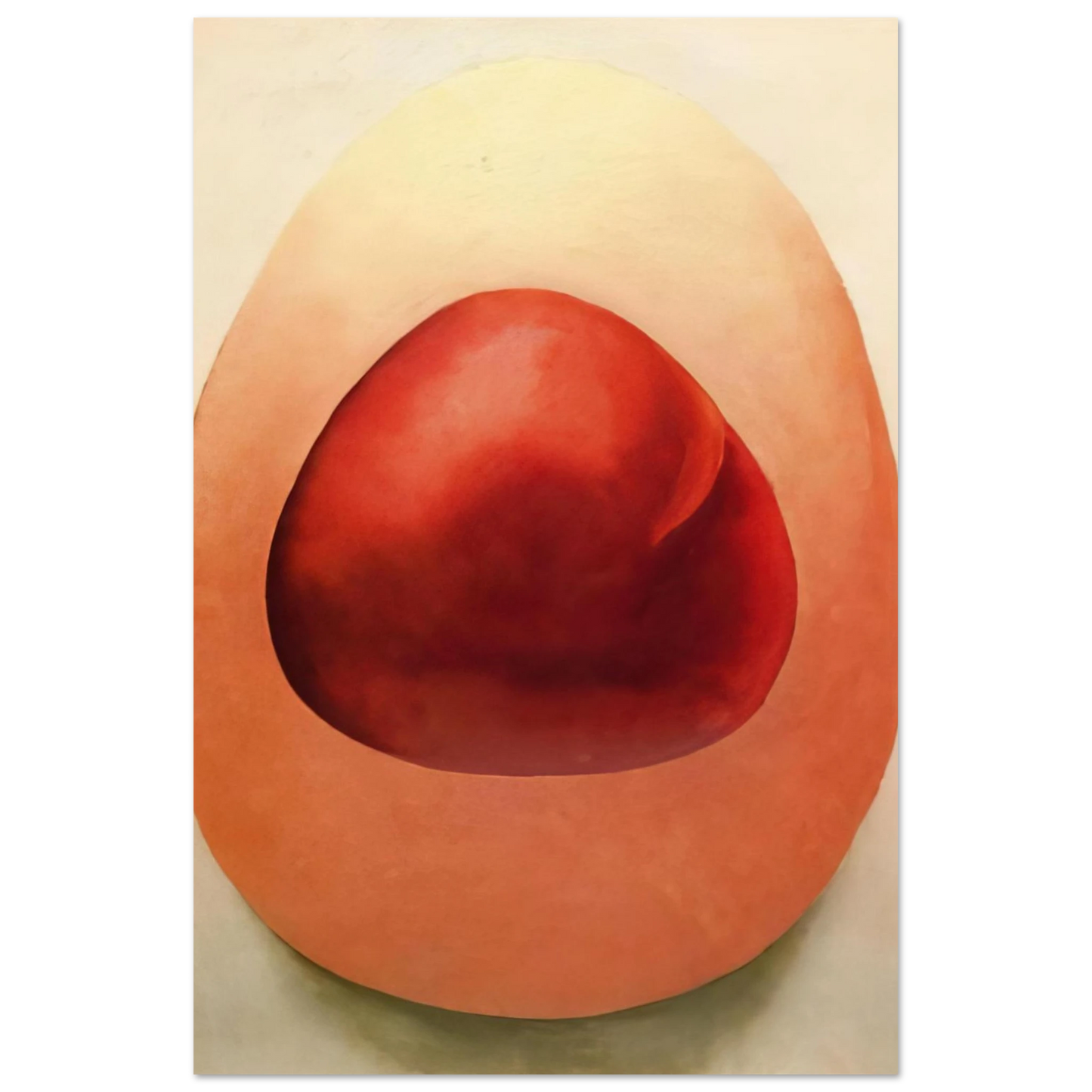 Georgia O'Keeffe - Red and Pink Rocks Fine Art Poster - 40x60 cm / 16x24 inches