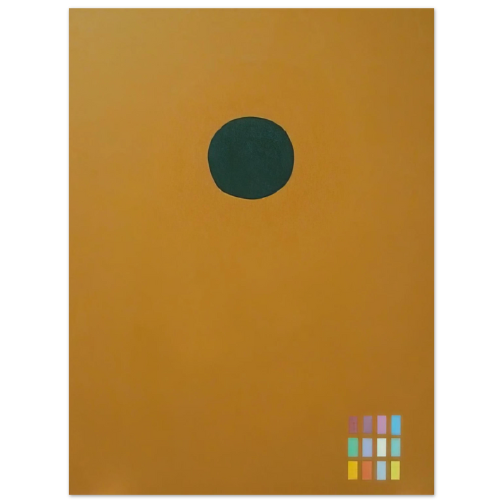 Adolph Gottlieb - Green Disc 72061 - 1972 75x100 cm / 30x40inches Fine Art Poster