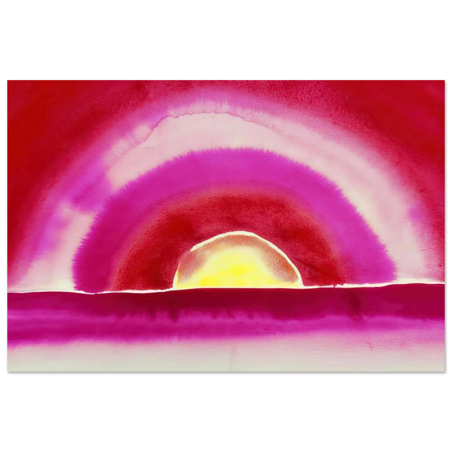 Georgia O'Keeffe - Sunrise Fine Art Poster - 75x100 cm / 30x40 inches