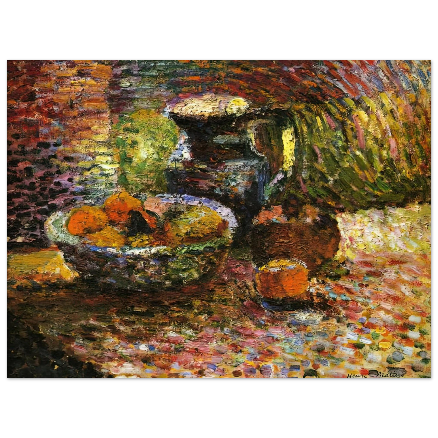 Henri Matisse - STILL LIFE WITH PITCHER AND FRUIT Fine Art Poster - Default Title