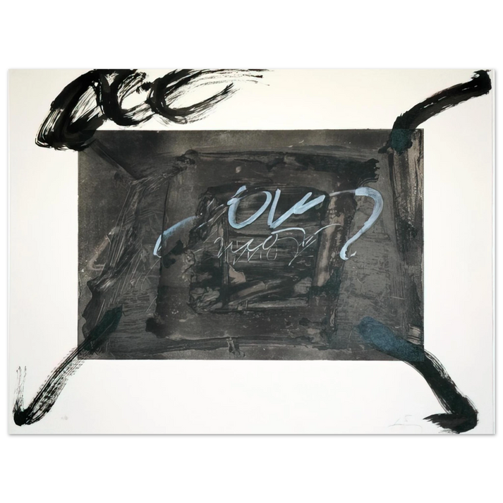 Antoni Tapies - QUATRE GESTES NOIRS 1983 75x100 cm / 30x40inches Fine Art Poster