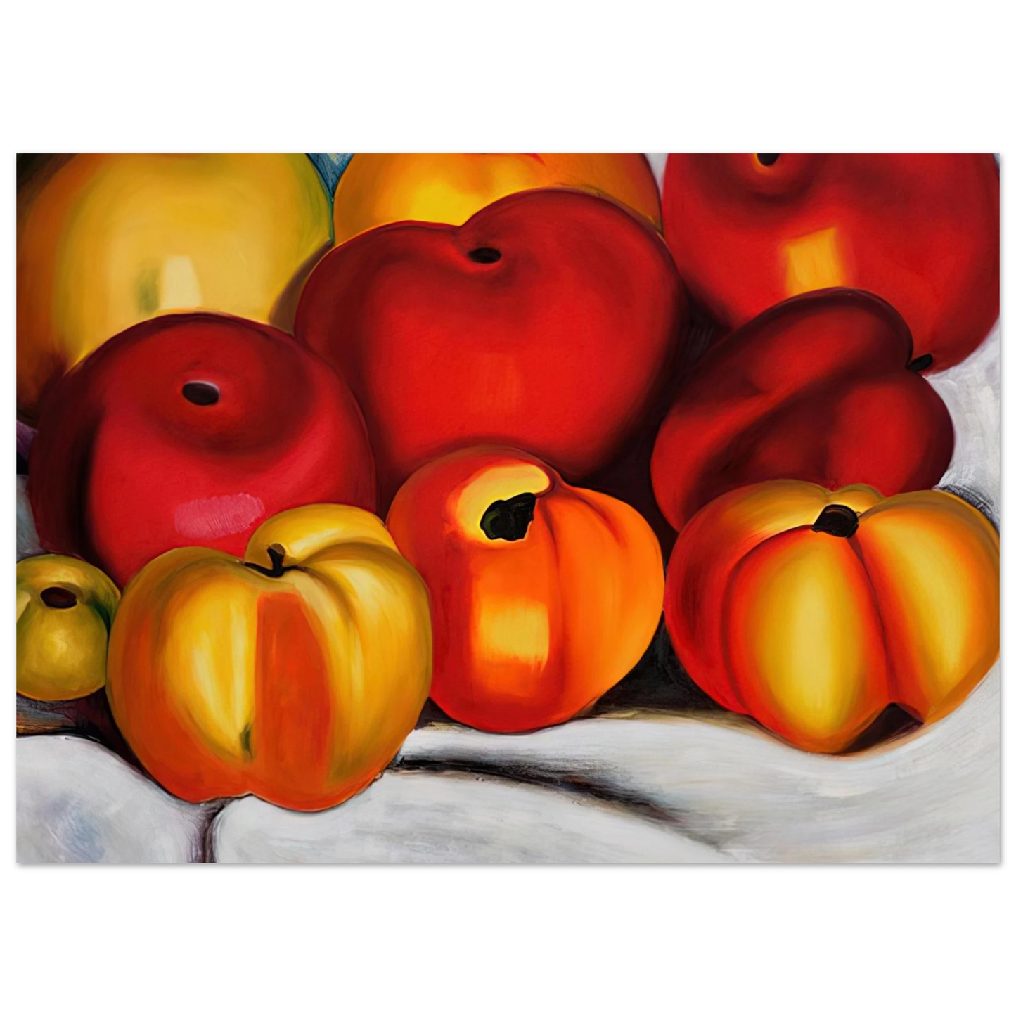 Georgia O'Keeffe - Apple Family II Fine Art Poster - 40x60 cm / 16x24 inches