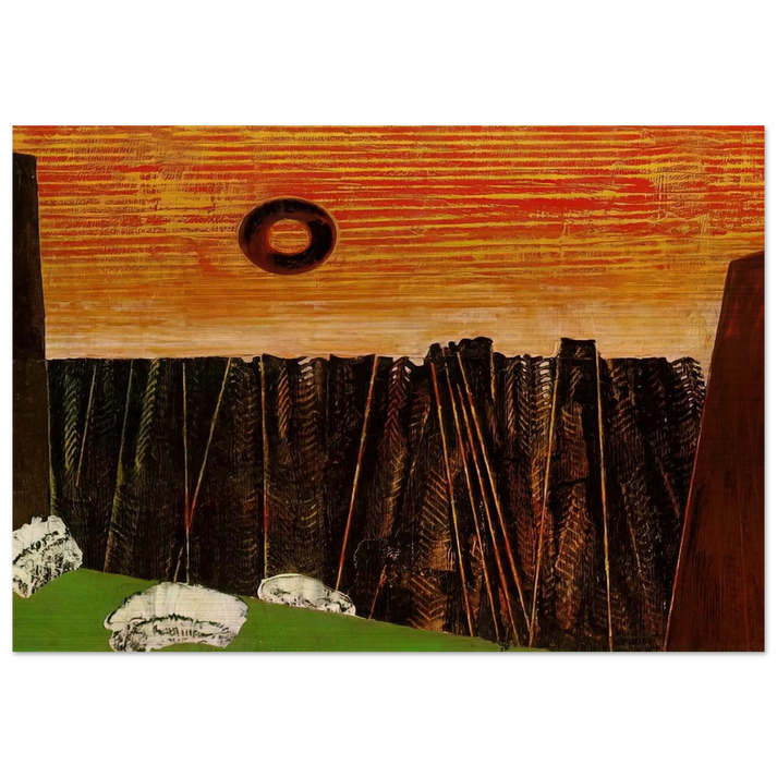 Fishbone Forest - Max Ernst Brushed Aluminum Print - 70x100 cm / 28x40 inches | Max Ernst Aluminum Print | Max Ernst Prints