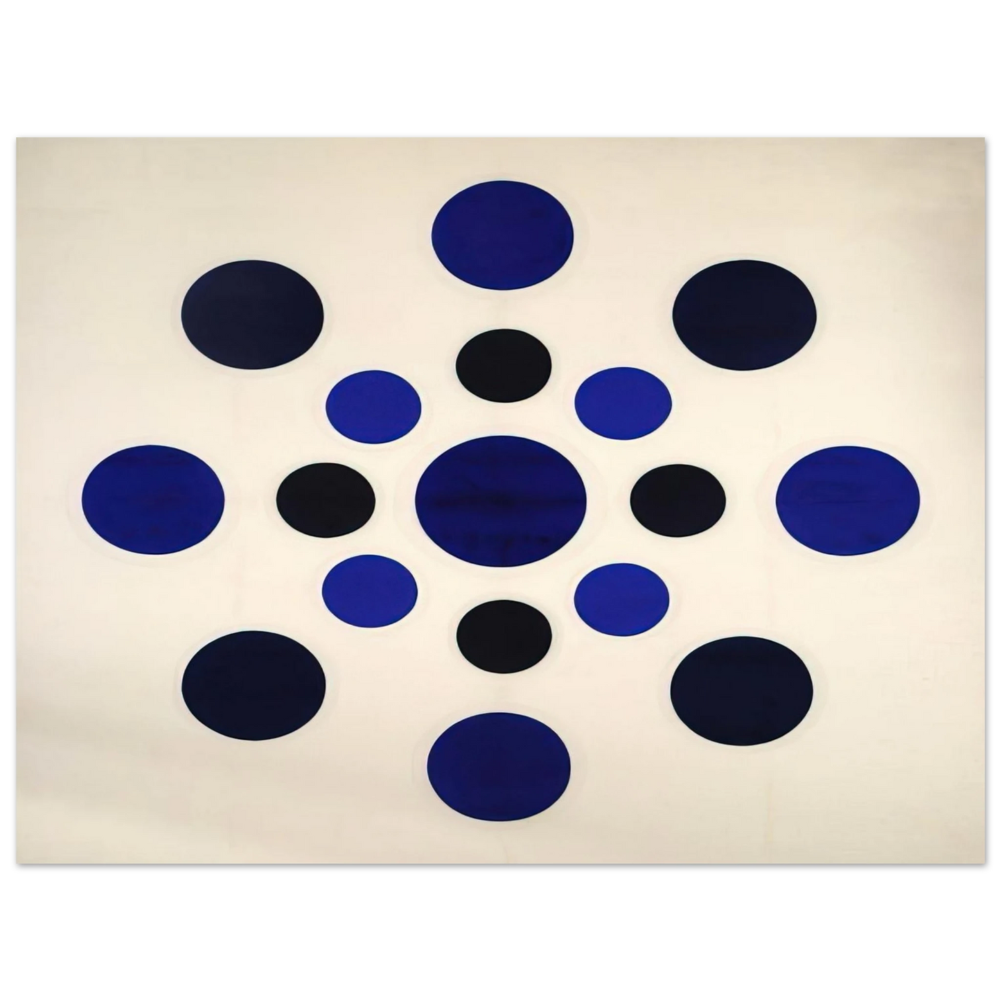 Thomas Downing - On Blue - 1963 Fine Art Poster - Default Title