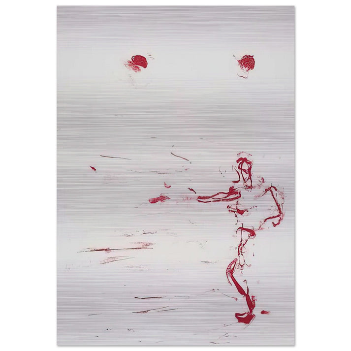 RED DANCE 1986 - Susan Rothenberg Brushed Aluminum Print - 70x100 cm / 28x40 inches | Susan Rothenberg Aluminum Print | Susan Rothenberg Prints