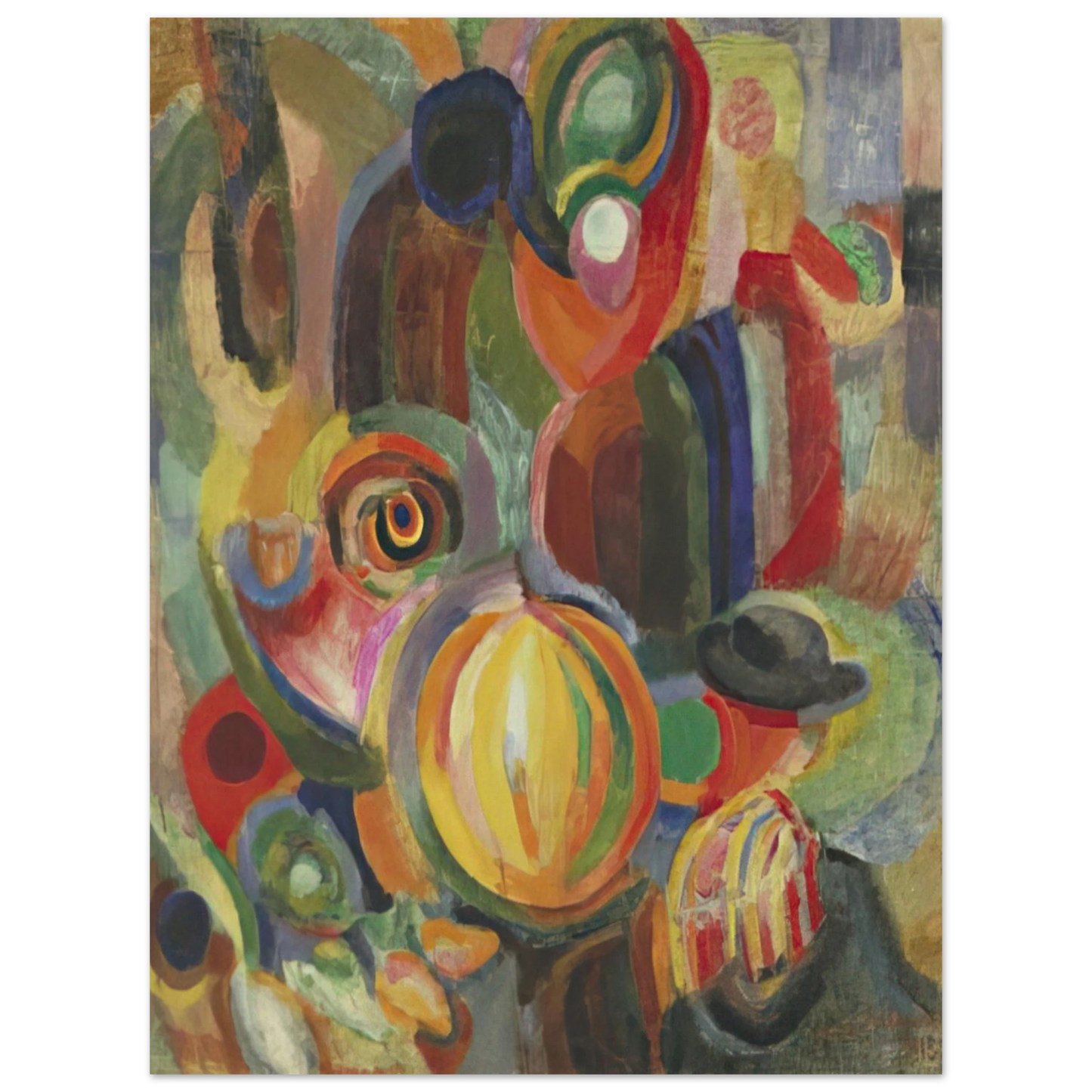 Sonia Delaunay - PORTUGUESE MARKET 1915 Fine Art Poster - Default Title