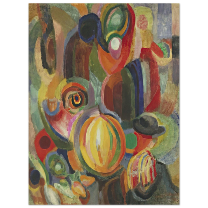 Sonia Delaunay - PORTUGUESE MARKET 1915 75x100 cm / 30x40inches Fine Art Poster
