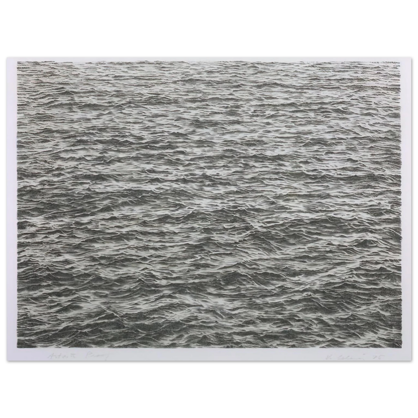 Vija Celmins - OCEAN 1975 Fine Art Poster - Default Title