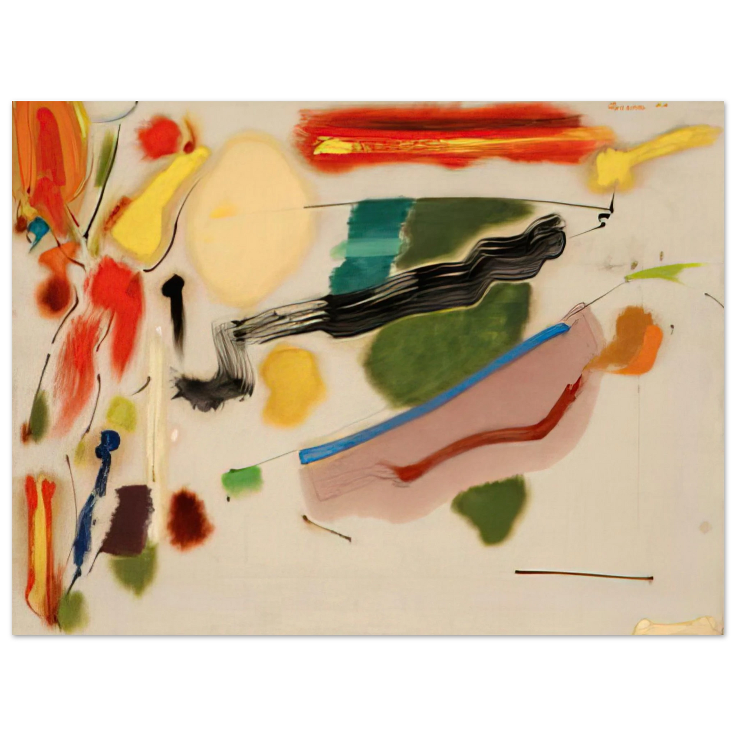 John Ferren - New York Summer Landscape - 1953 Fine Art Poster - Default Title