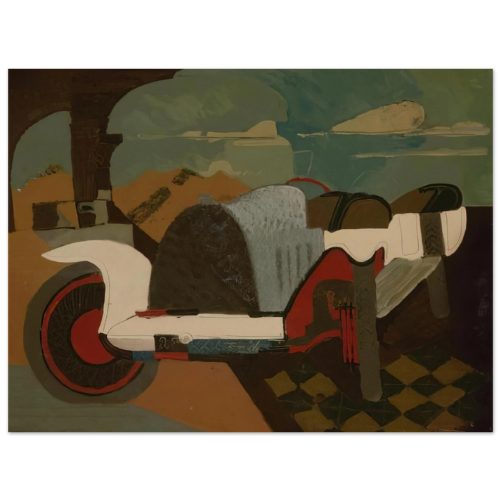 Charles Lapicque - La Bugatti - 1925 75x100 cm / 30x40inches Fine Art Poster