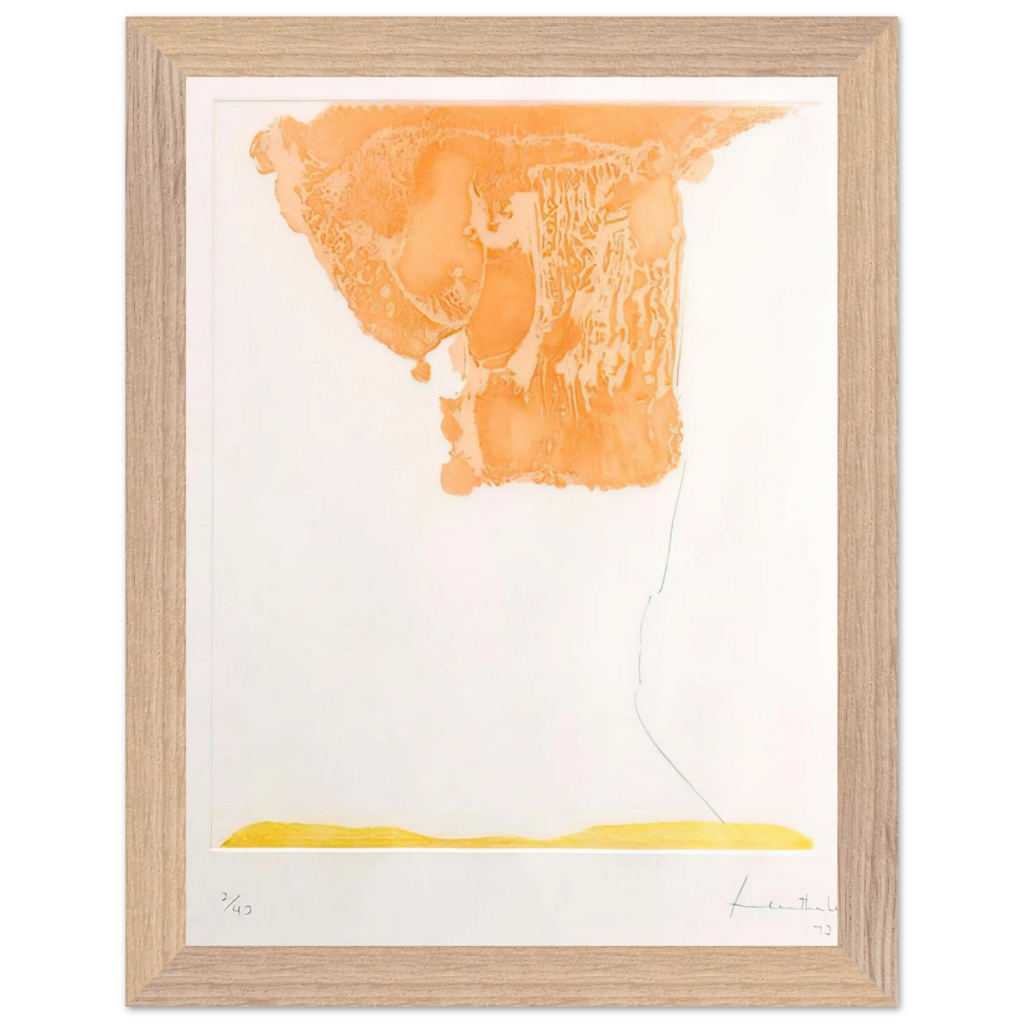 Helen Frankenthaler - Pranzo Italiano - 1973 Wall art - 70x100 cm / 28x40 inches - Fine Art Poster - -