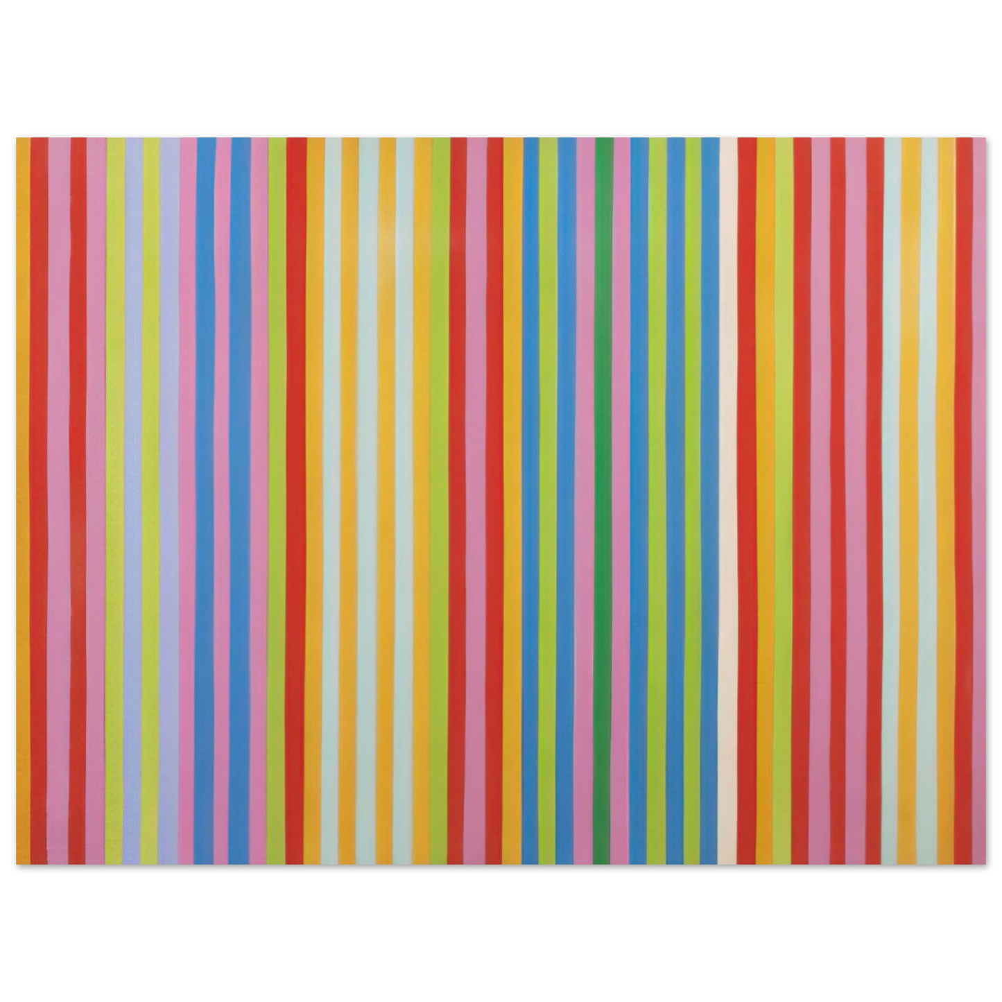 Gene Davis - Red Chatterbox - 1967 Fine Art Poster - Default Title