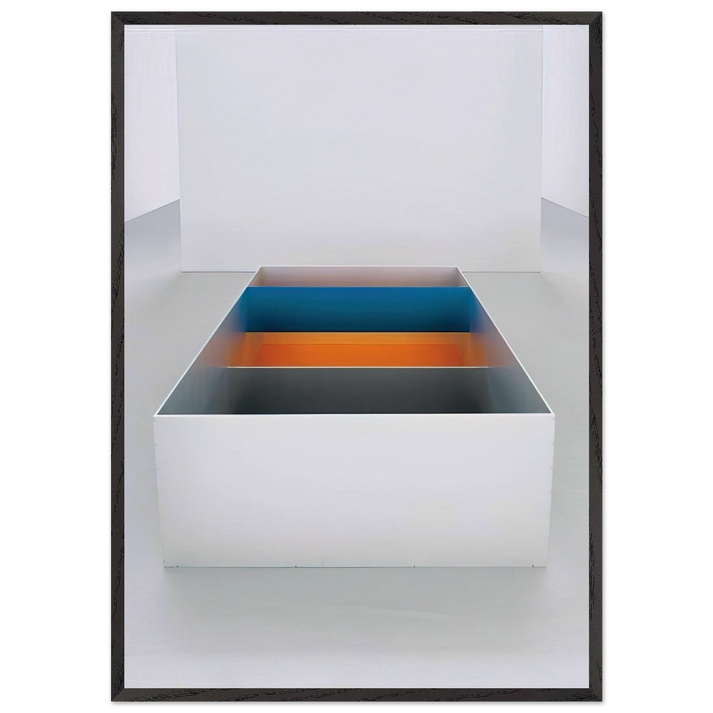 Untitled 89-10 Menziken - 1989 - Donald Judd 70x100 cm / 28x40 inches Framed Art Print – Black Wooden Frame