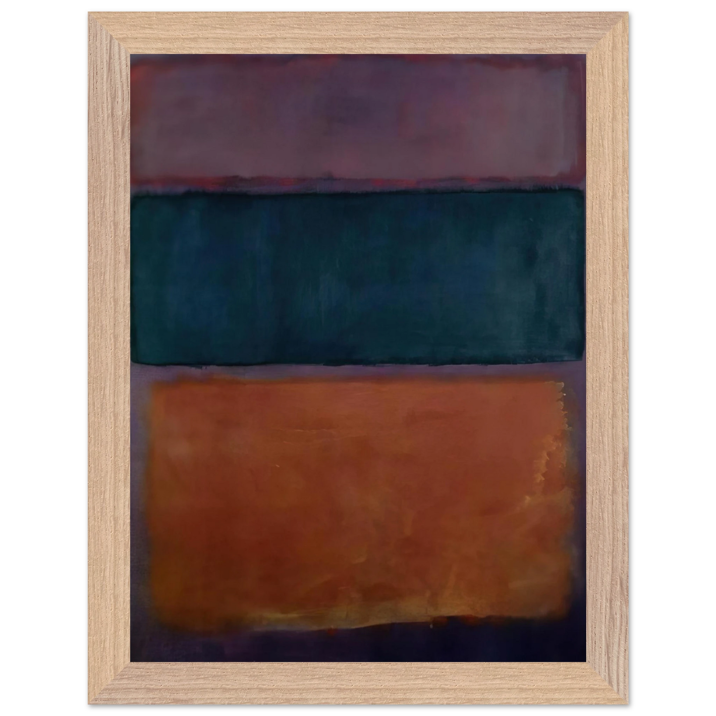 Helen Frankenthaler - Untitled - 1963 Wall art - 30x45 cm / 12x18 inches - Premium Wooden Framed Poster With Fine Art Paper - White frame