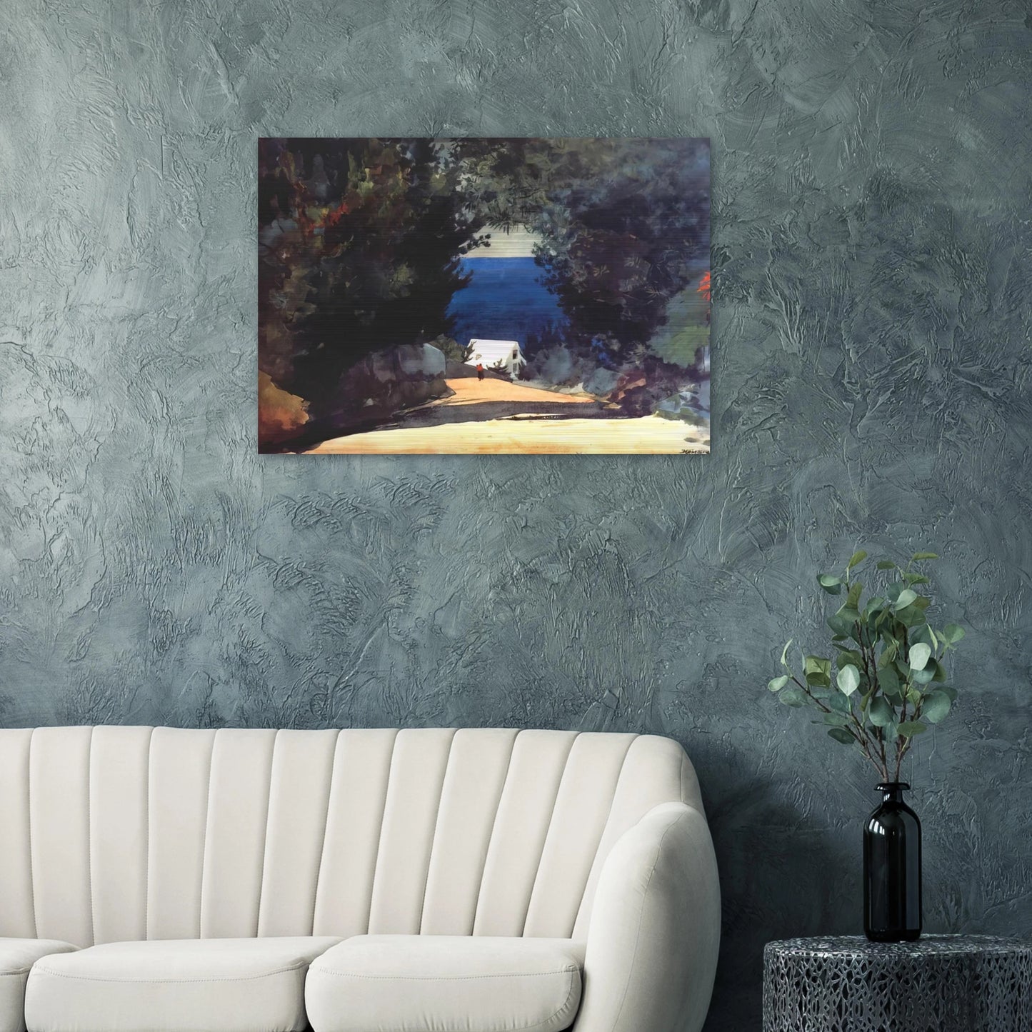 ROAD IN BERMUDA - Winslow Homer Brushed Aluminum Print - 70x100 cm / 28x40 inches | Winslow Homer Aluminum Print | Winslow Homer Prints