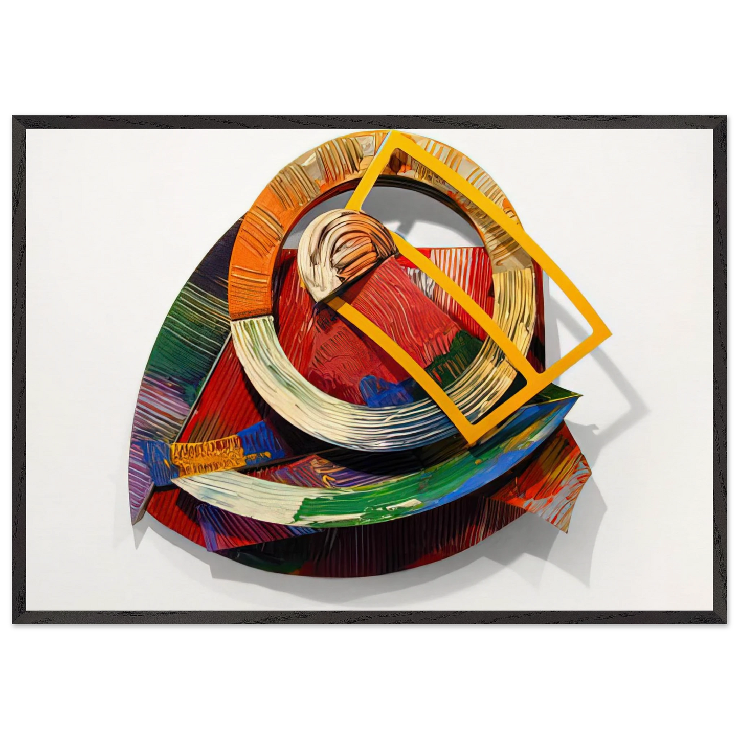 Chehaw - Sam Gilliam 70x100 cm / 28x40 inches Framed Art Print – Black Wooden Frame