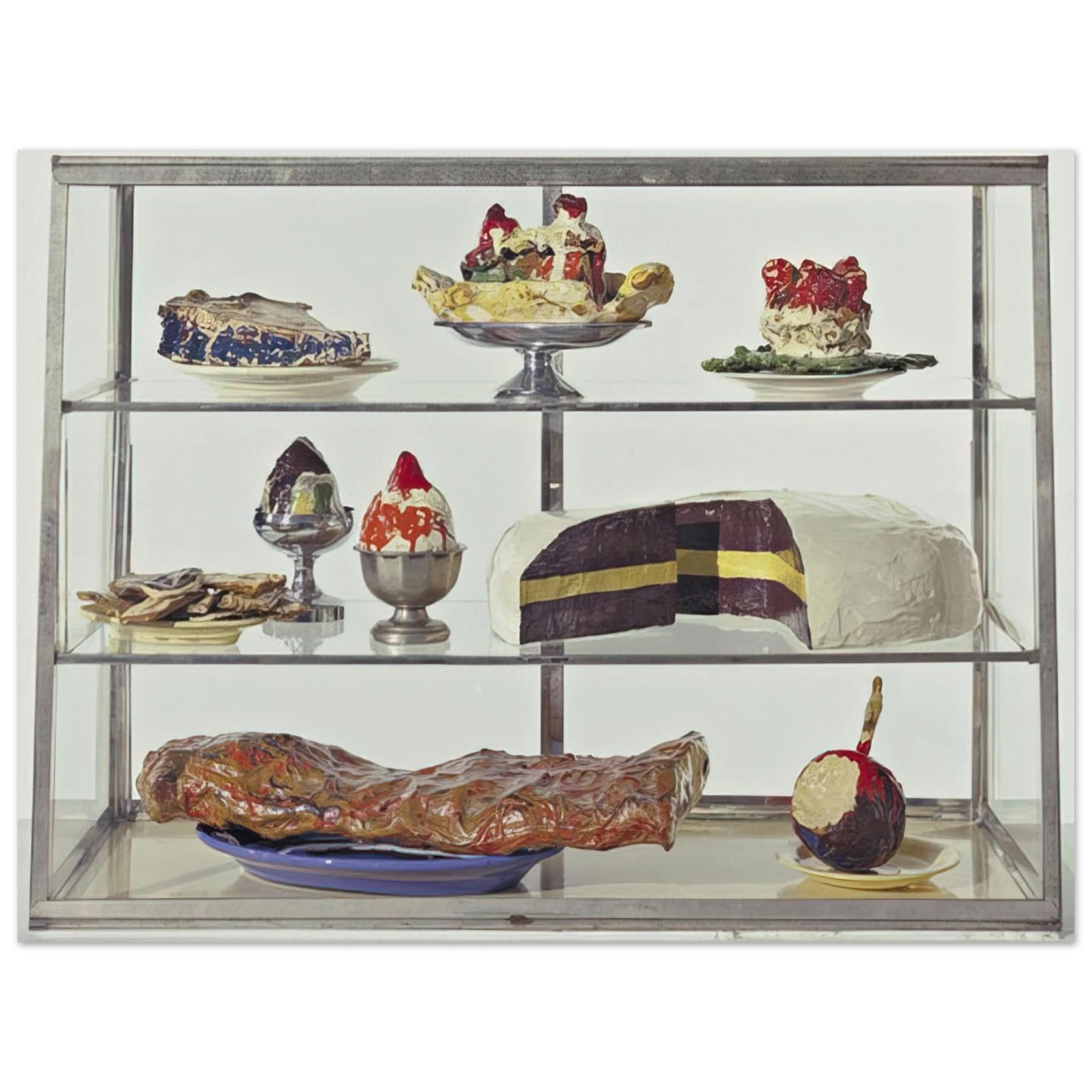 Claes Oldenburg - PASTRY CASE I 1962 Fine Art Poster - Default Title