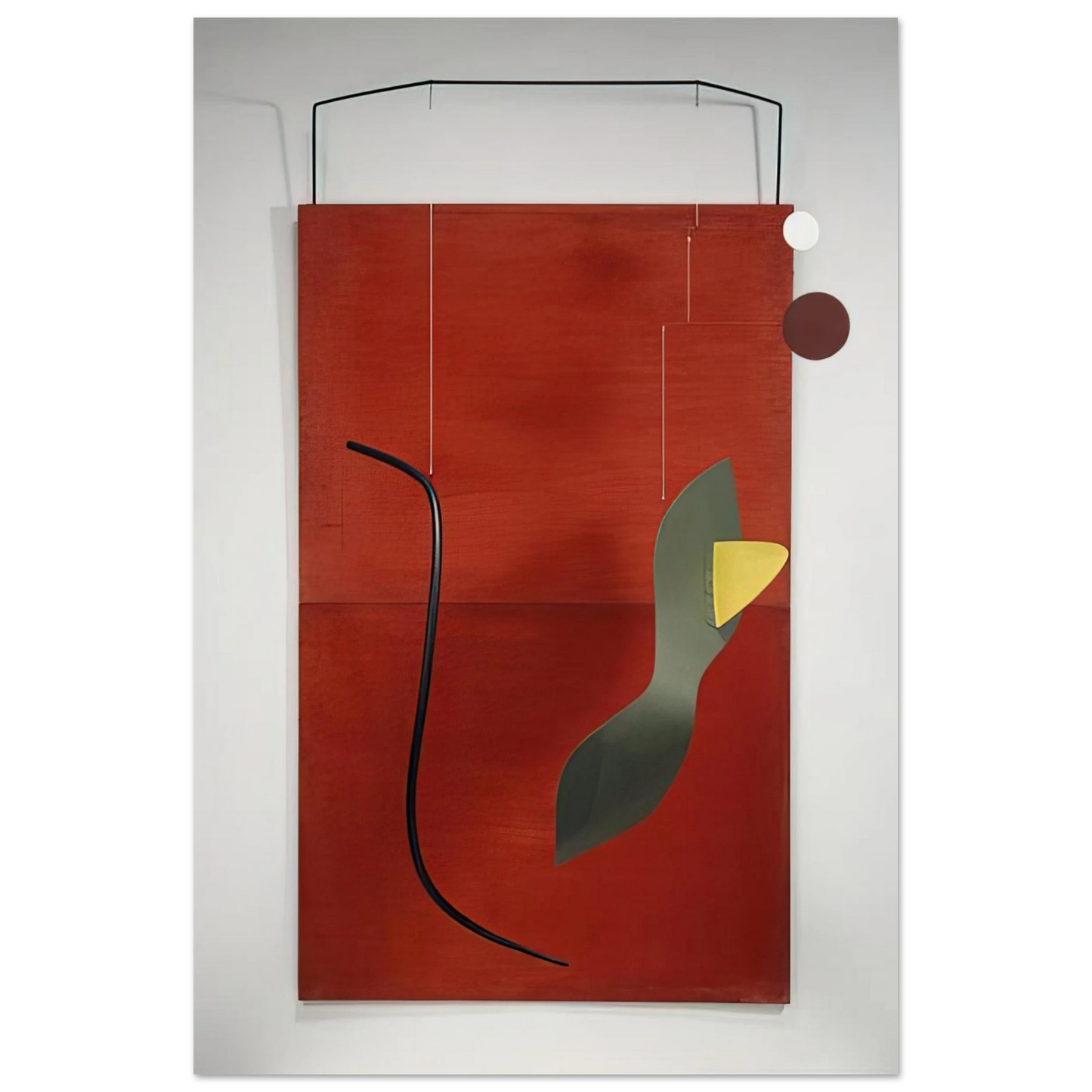Alexander Calder - RED PANEL 1936 Fine Art Poster - 40x60 cm / 16x24 inches