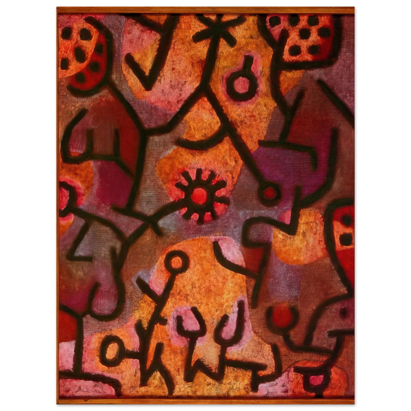 Paul Klee - FLORA ON ROCKS SUN 1940 Fine Art Poster - Default Title