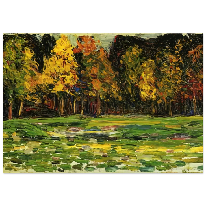 FOREST EDGE - Wassily Kandinsky Brushed Aluminum Print - 70x100 cm / 28x40 inches | Wassily Kandinsky Aluminum Print | Wassily Kandinsky Prints