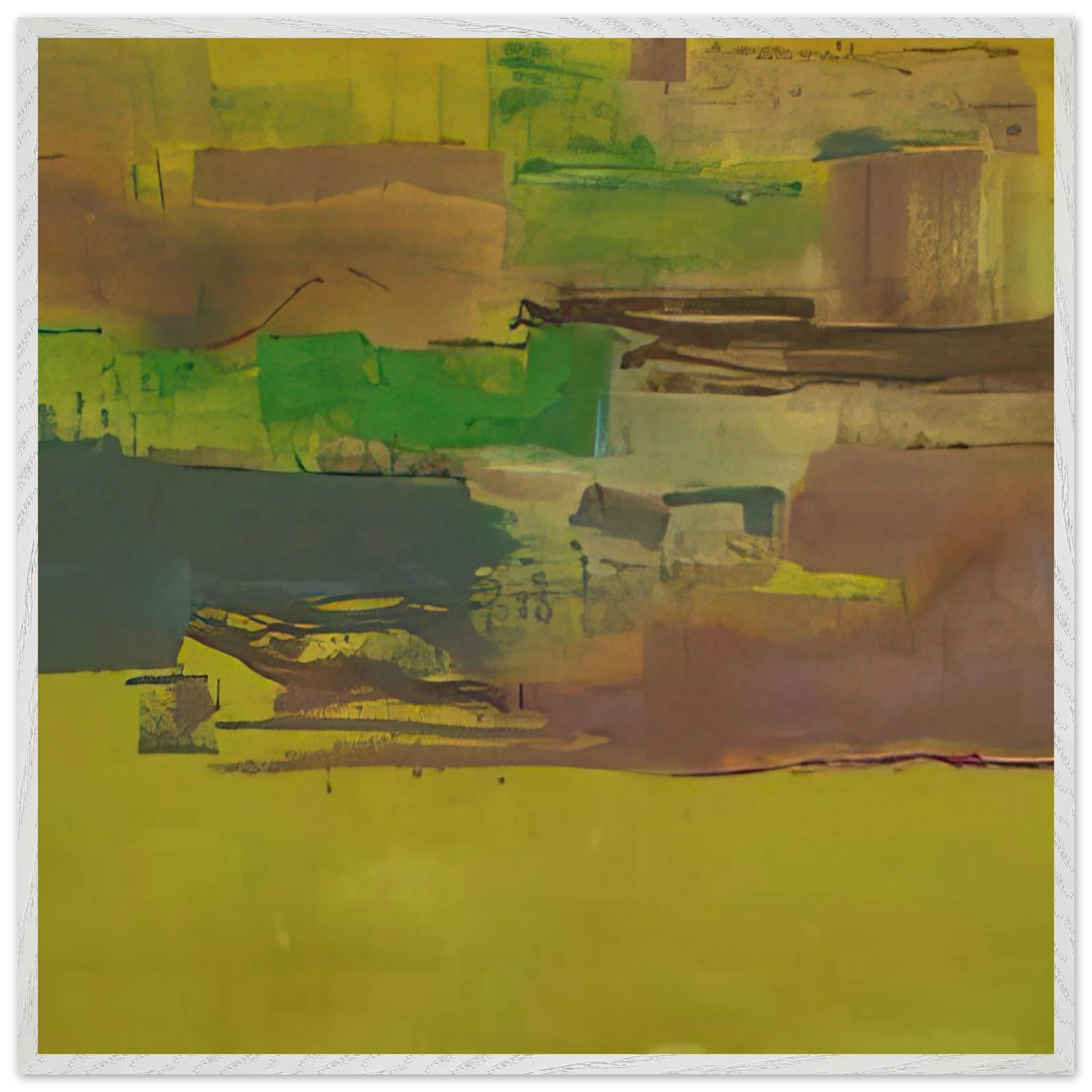 Helen Frankenthaler - August Deep - 1978 Wall art - 70x100 cm / 28x40 inches - Premium Wooden Framed Poster With Fine Art Paper - Black frame